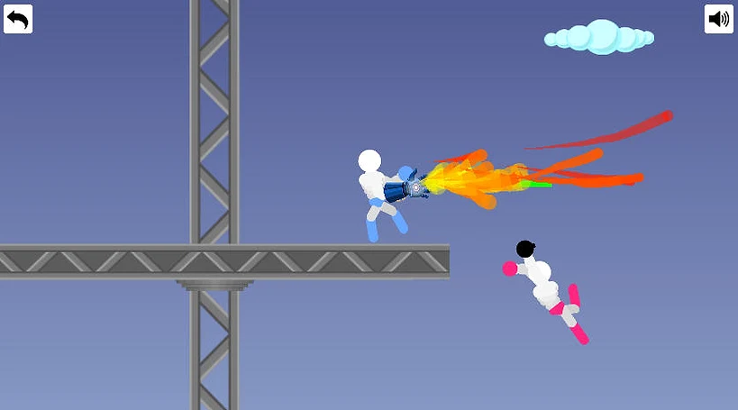 Ragdoll Hit Gameplay - Game screenshot